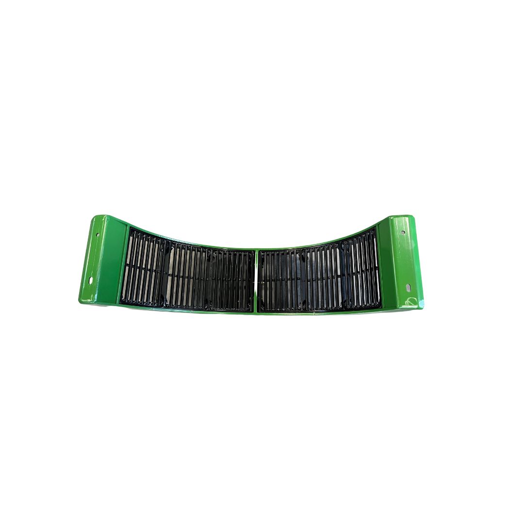 SBJ0755 S/STS-SERIES ROD SEPARATOR GRATE John Deere separator grates for rotary machines contain 2 sub-frames with replaceable inserts made with an all-steel construction. All-steel means a heavier-duty unit that stands up to  rocks and damage better than a cast construction. Sits in behind the main concaves, and  requires 4 for a complete set.  Inserts, frames and modules can be purchased individually. SBJ0755 is the complete set.,